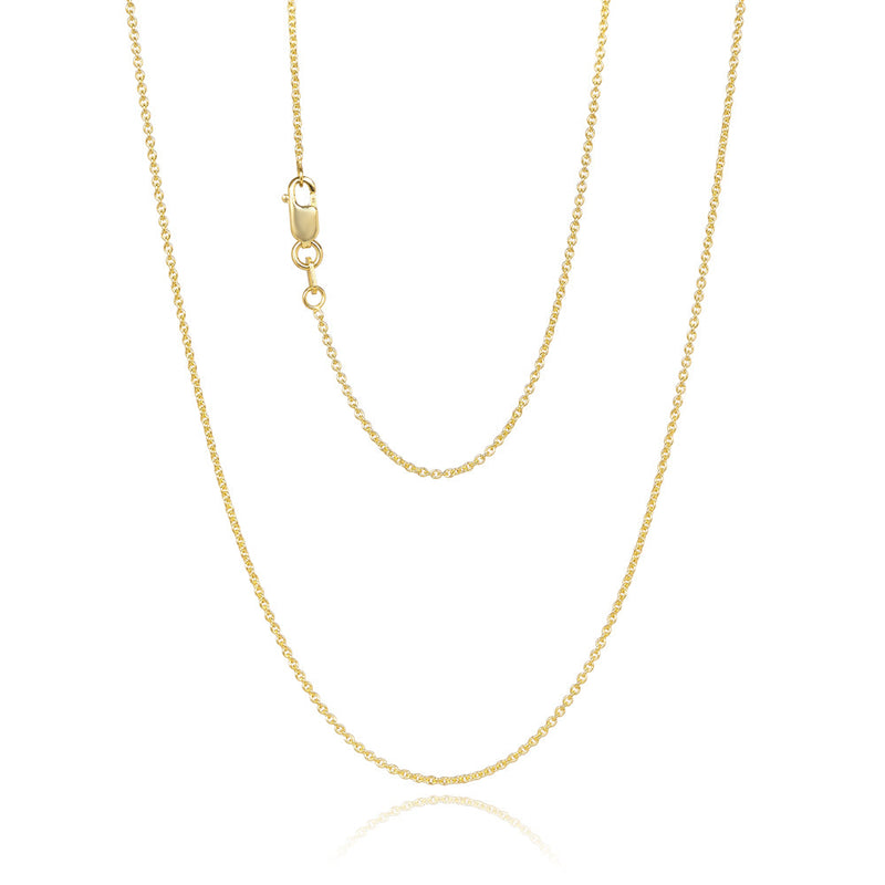 9ct Yellow Gold Rolo Chain, 45cm – Etheringtons