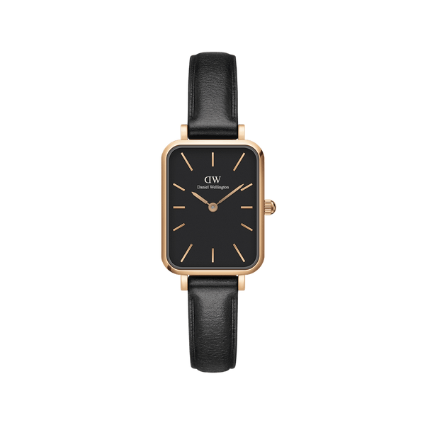Daniel Wellington Quadro 20X26 Pressed Sheffield Rose Gold and Black Watch
