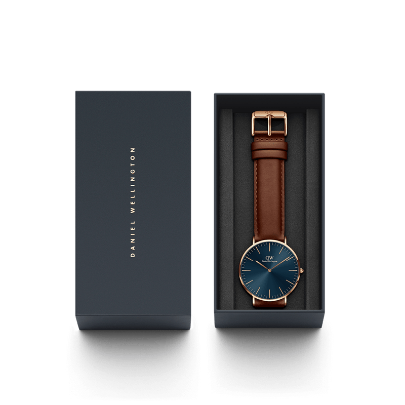 Daniel Wellington Classic 40 St Mawes Rose Gold Arctic Watch
