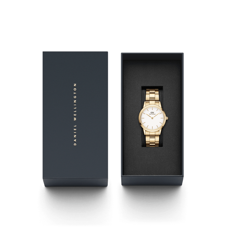Daniel Wellington Iconic Link 32 Gold and White Watch