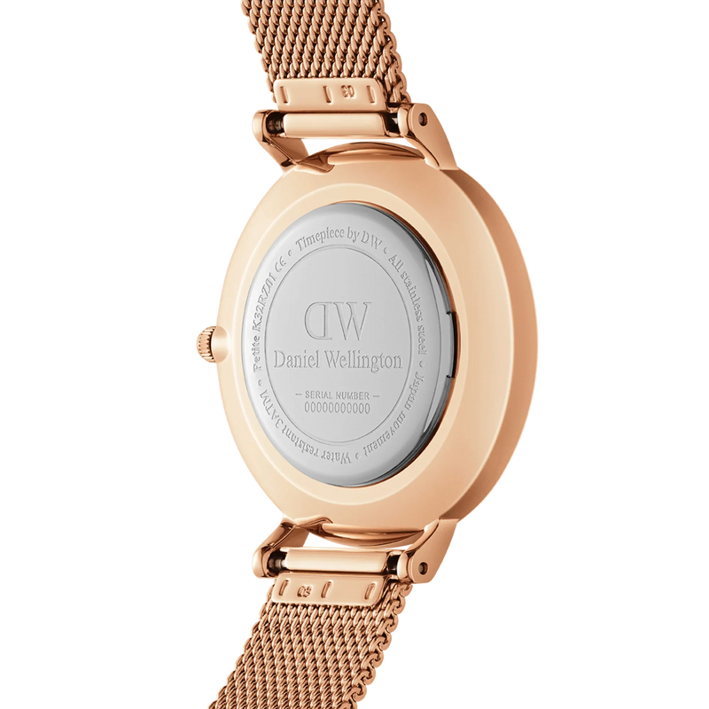 Daniel Wellington Petite Melrose 36 Rose Gold and Black