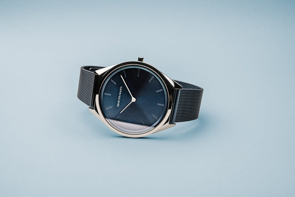 Bering Ultra Slim Blue Mesh Watch