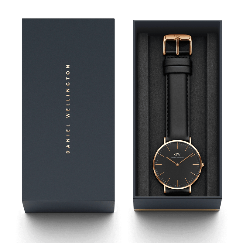 Daniel Wellington Classic 40 Sheffield Rose Gold and Black Watch