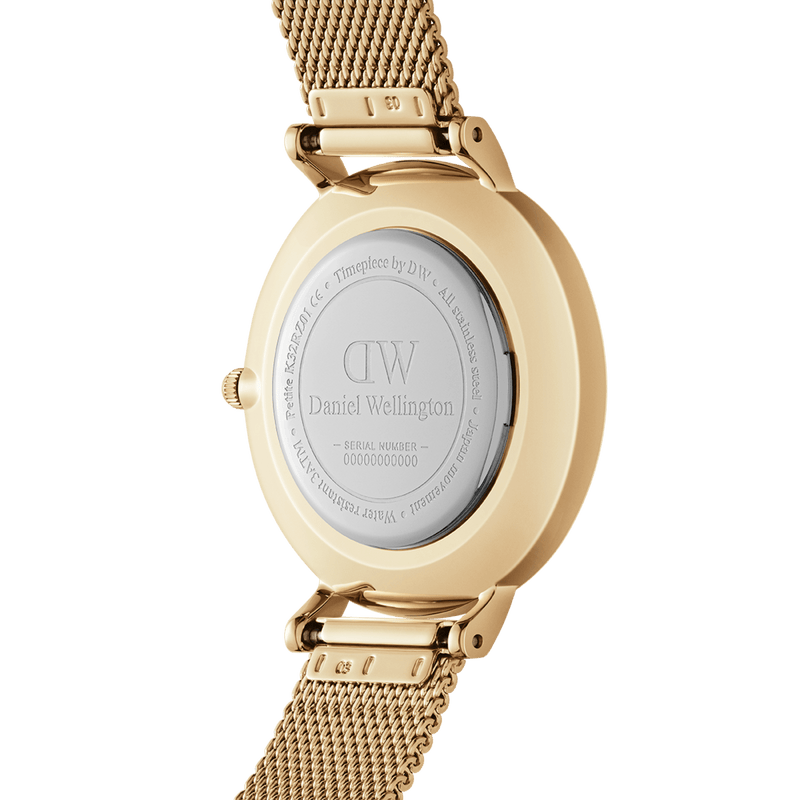 Daniel Wellington Petite 36 Evergold Gold and White Watch