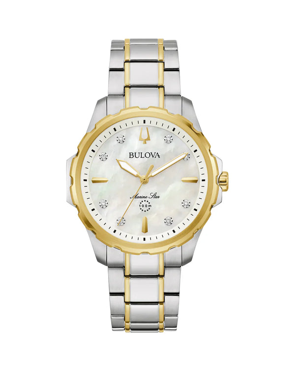 Bulova Marine Star Classic Diamond Watch, 36mm