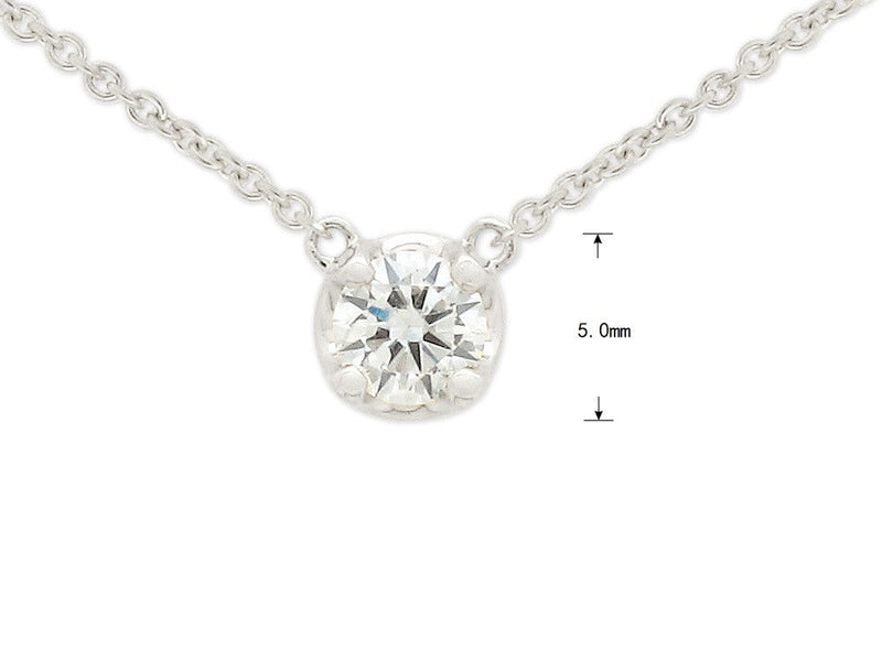 9ct White Gold Round Diamond Anchor necklet, 0.20ct total