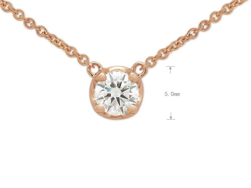 9ct Rose Gold Diamond Anchor Pendant, 0.20ct total