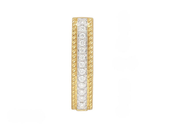 9ct Yellow and White Gold Diamond pendant