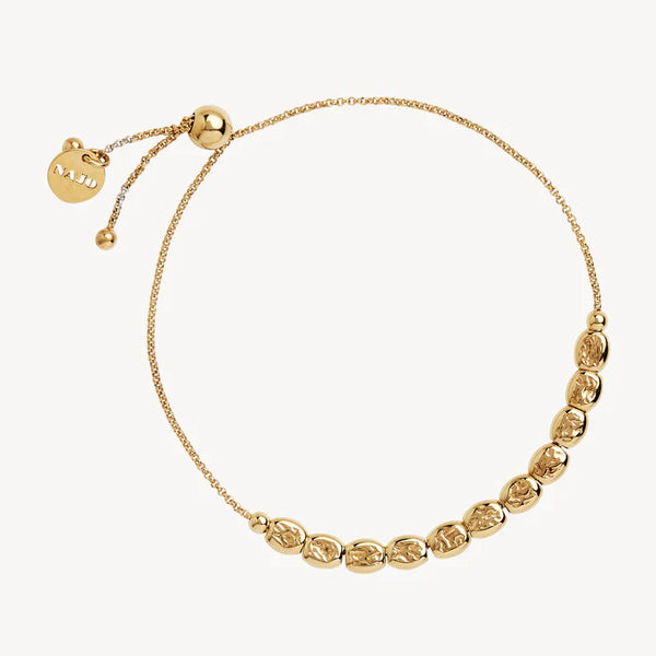 Najo Yellow Gold Plated Starway Bracelet, 17cm