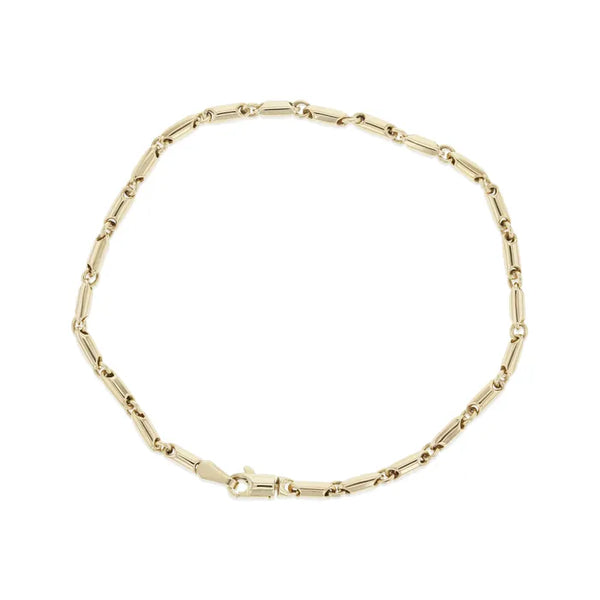 9ct Yellow Gold Bar Link Bracelet