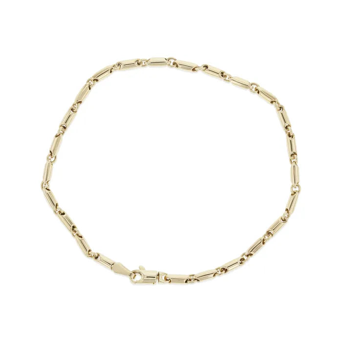 9ct Yellow Gold Bar Link Bracelet