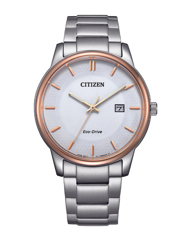 Citizen Eco-Drive White Dial Watch, 40mm