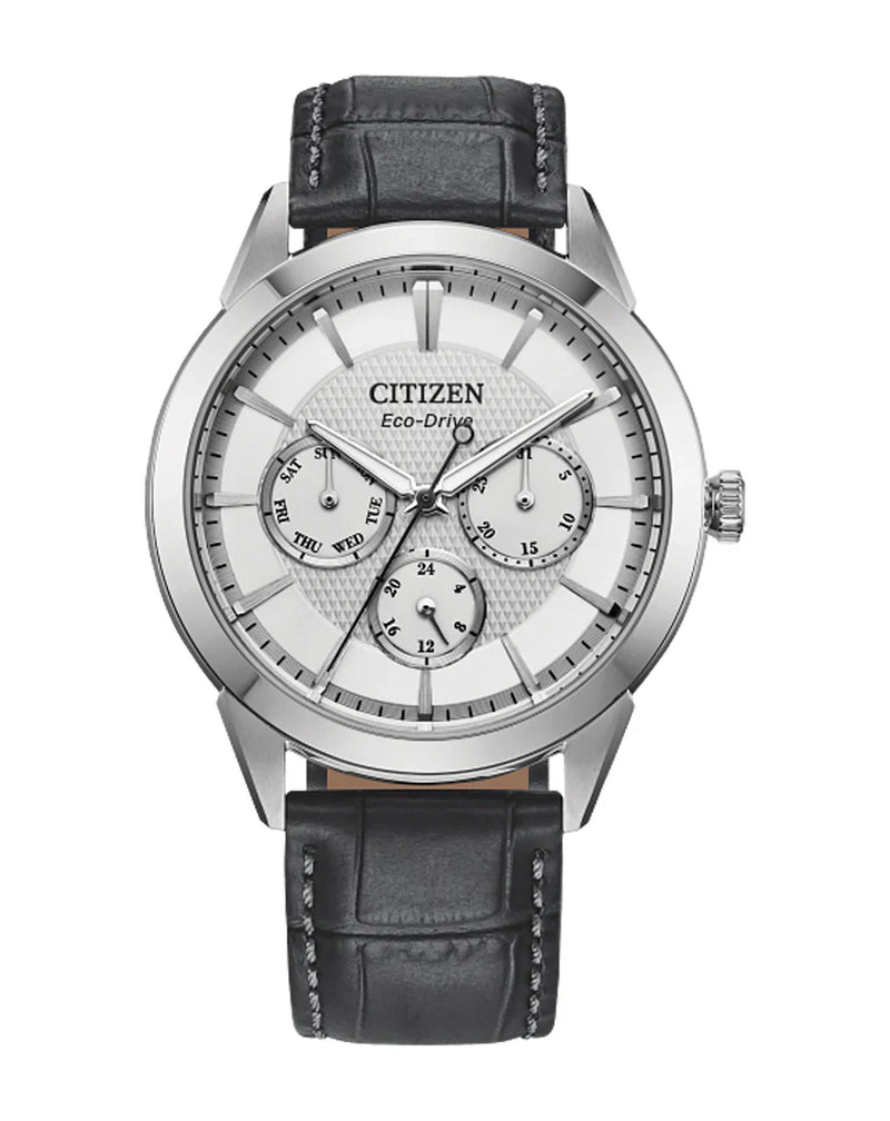 Citizen Eco-Drive Silver Dial Watch, 40mm