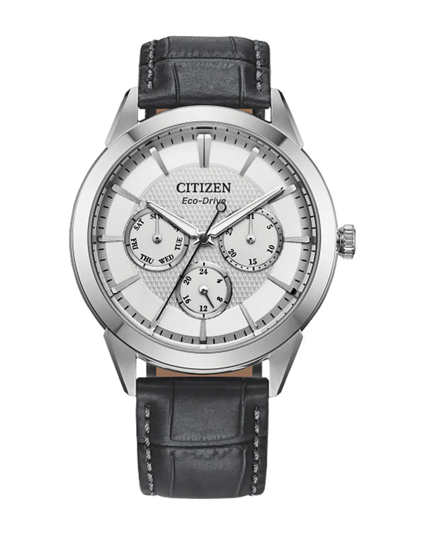 Citizen Eco-Drive Silver Dial Watch, 40mm