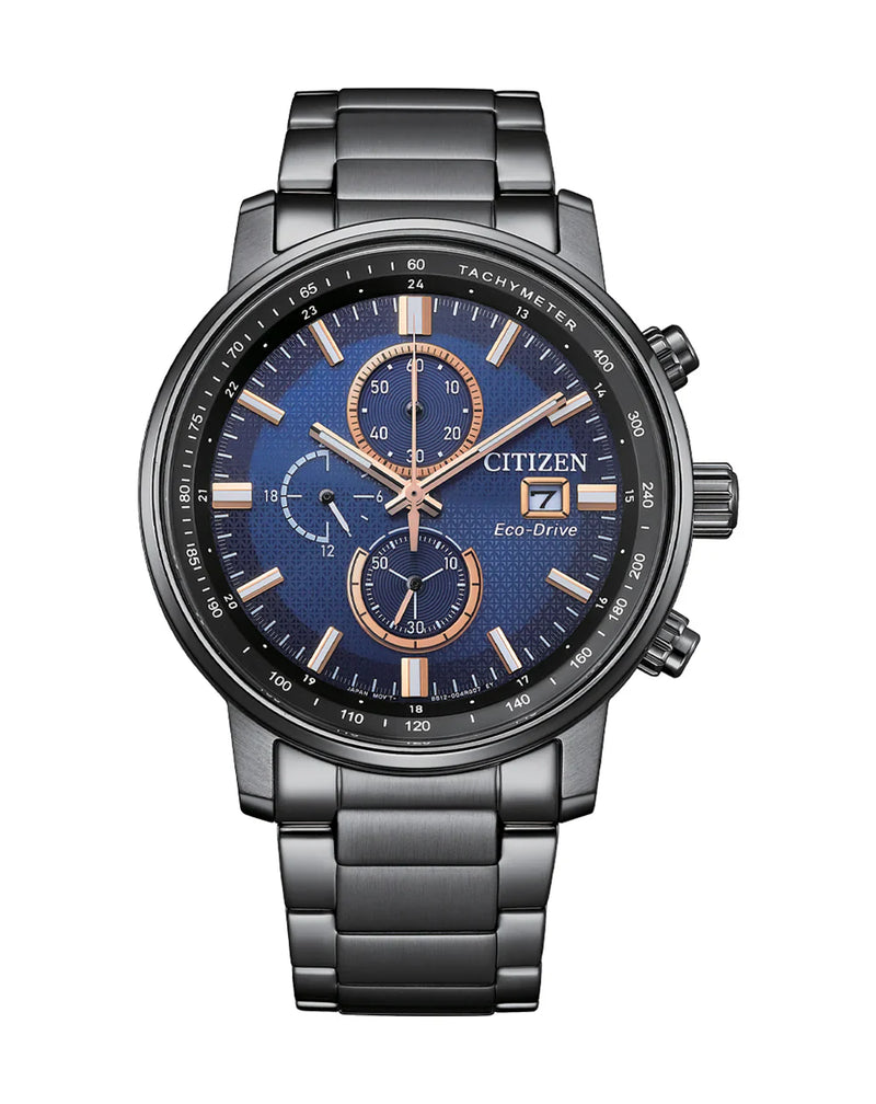 Citizen Eco-Drive Chronograph Blue Dial Watch, 43mm