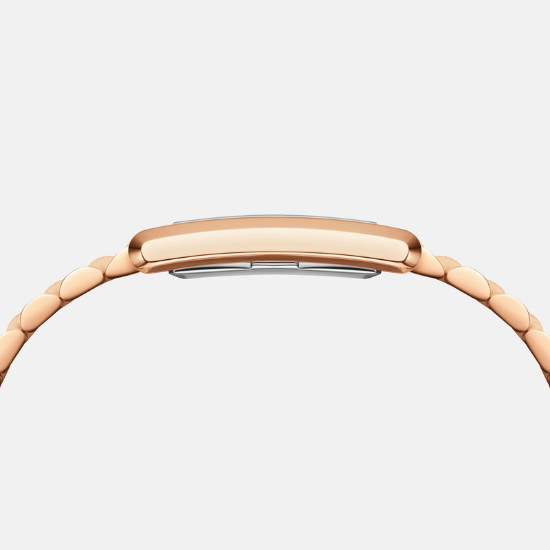 Daniel Wellington Bound 32x22 3-Link Rose Gold White Watch