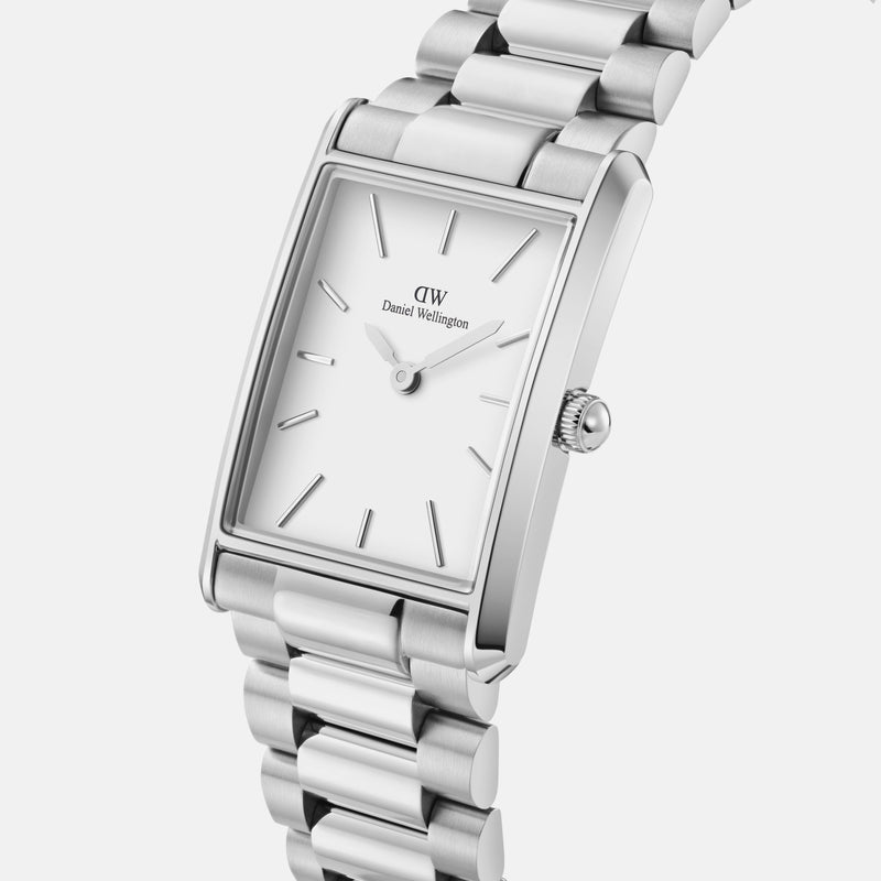 Daniel Wellington Bound 32x22 3-Link Silver White Watch