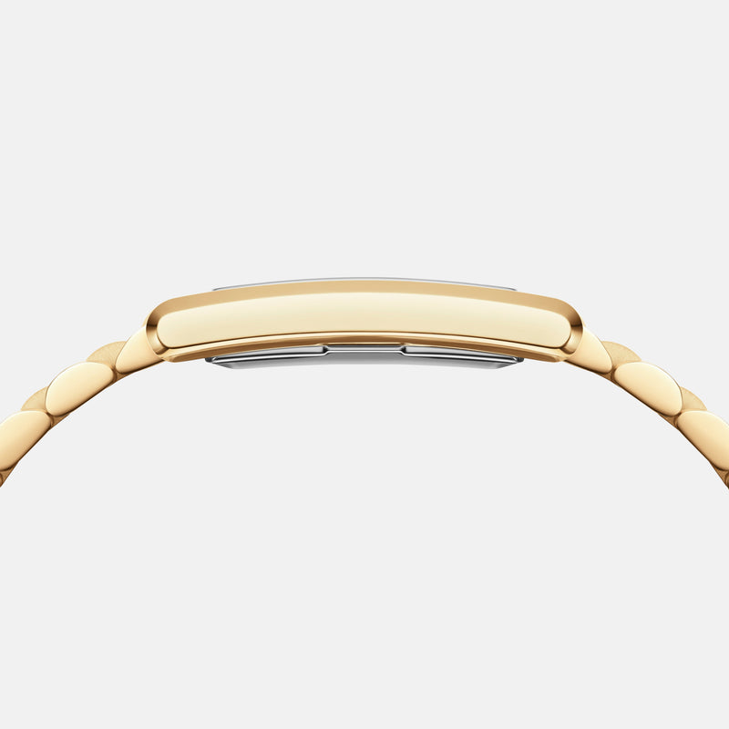 Daniel Wellington Bound 35x24 3-Link Gold White Watch