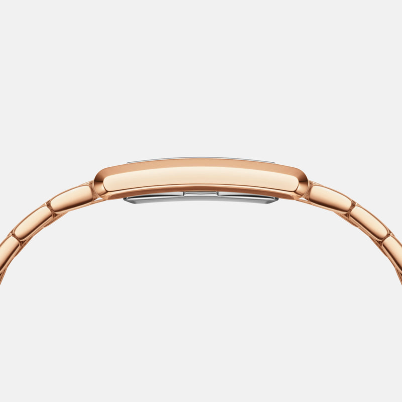 Daniel Wellington Bound 32x22 9-Link Rose Gold Emerald Sunray Watch