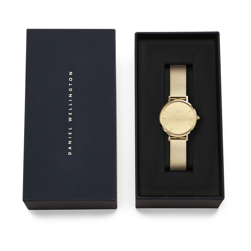 Daniel Wellington Petite Reflection 28 Mirror Gold Watch