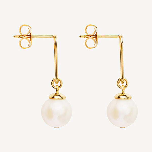 NAJO The Enchantress Pearl Drop Stud Gold