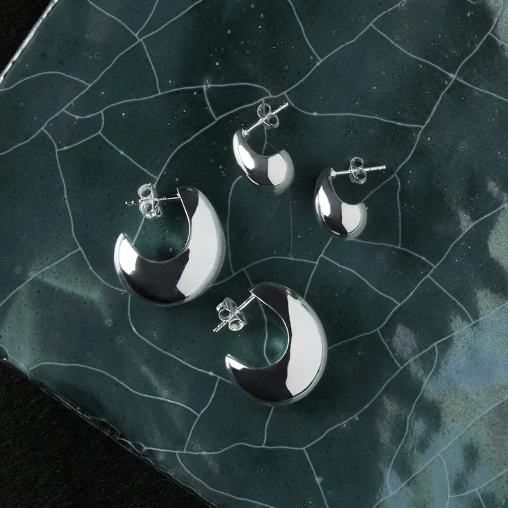 Najo Sterling Silver Baby Umbra stud earrings