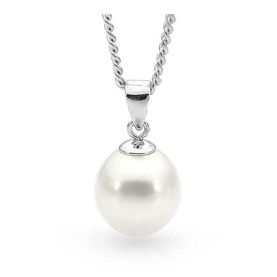 Sterling Silver 8mm Freshwater Pearl Pendant