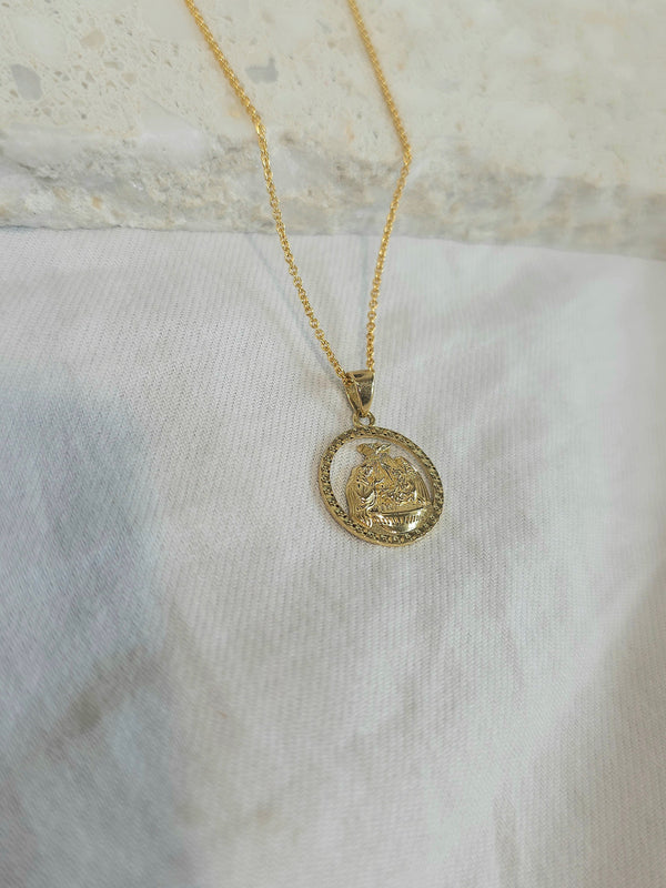 9ct Yellow Gold Baptism pendant