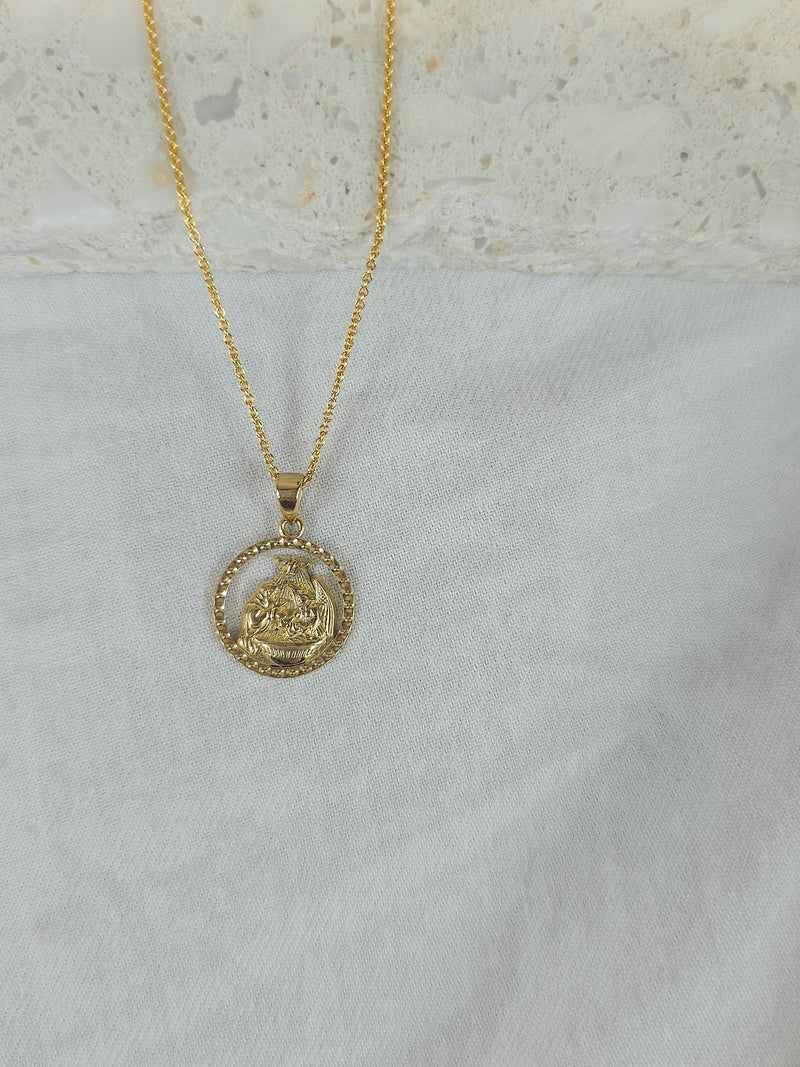 9ct Yellow Gold Baptism pendant