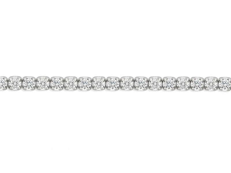 9ct White Gold Natural Diamond Tennis bracelet, 3ct total