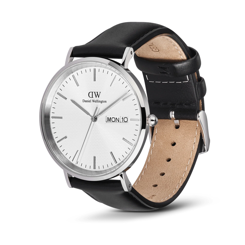 Daniel Wellington Classic Day Date 40 Sheffield White and Black Watch