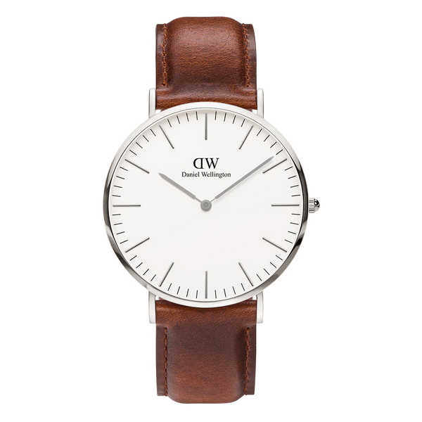 Daniel Wellington Classic 40 St Mawes Silver and White Watch