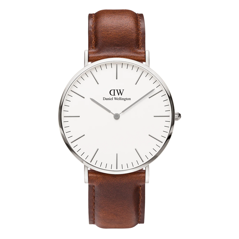 Daniel Wellington Classic 40 St Mawes Silver and White Watch