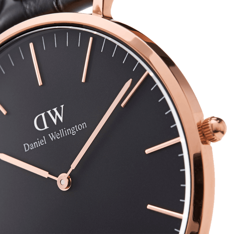 Daniel Wellington Classic 40 St Mawes Rose Gold and Black Watch