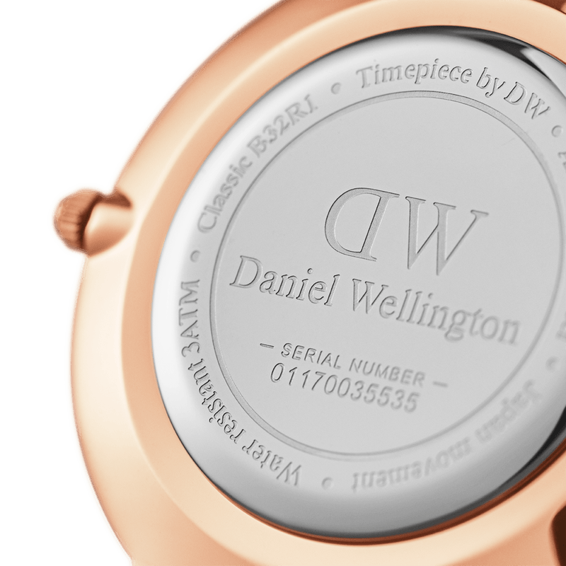 Daniel Wellington Petite 32 Ashfield Rose Gold and Black Watch