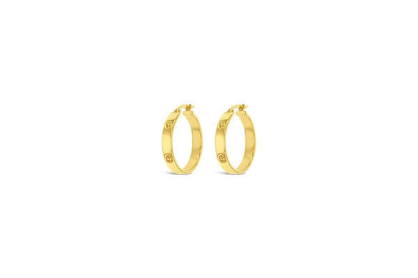 9ct Yellow Gold Tube Huggies