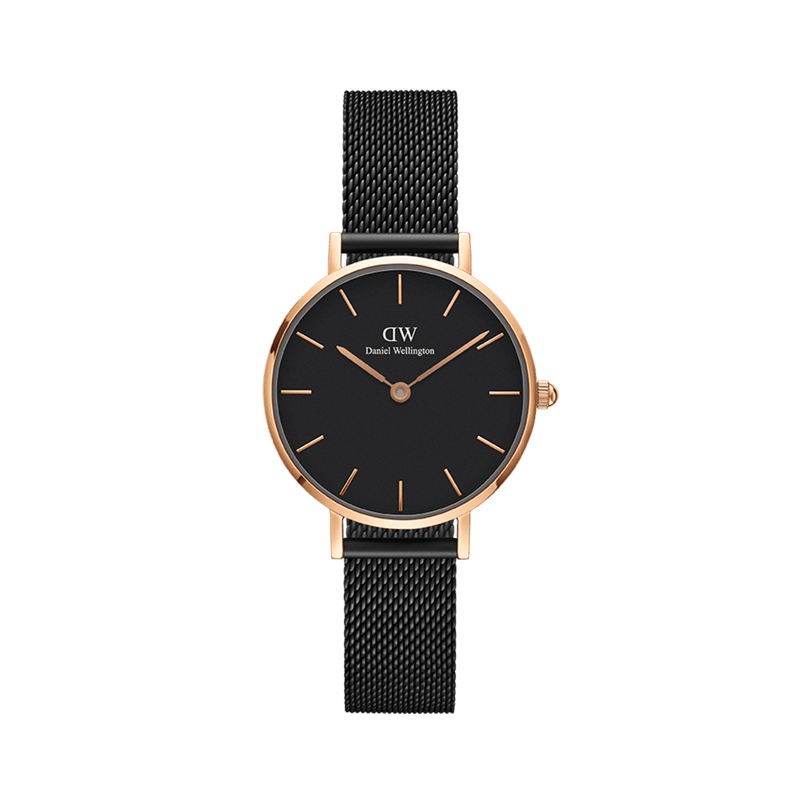 Daniel Wellington Petite 32 Ashfield Rose Gold and Black Watch
