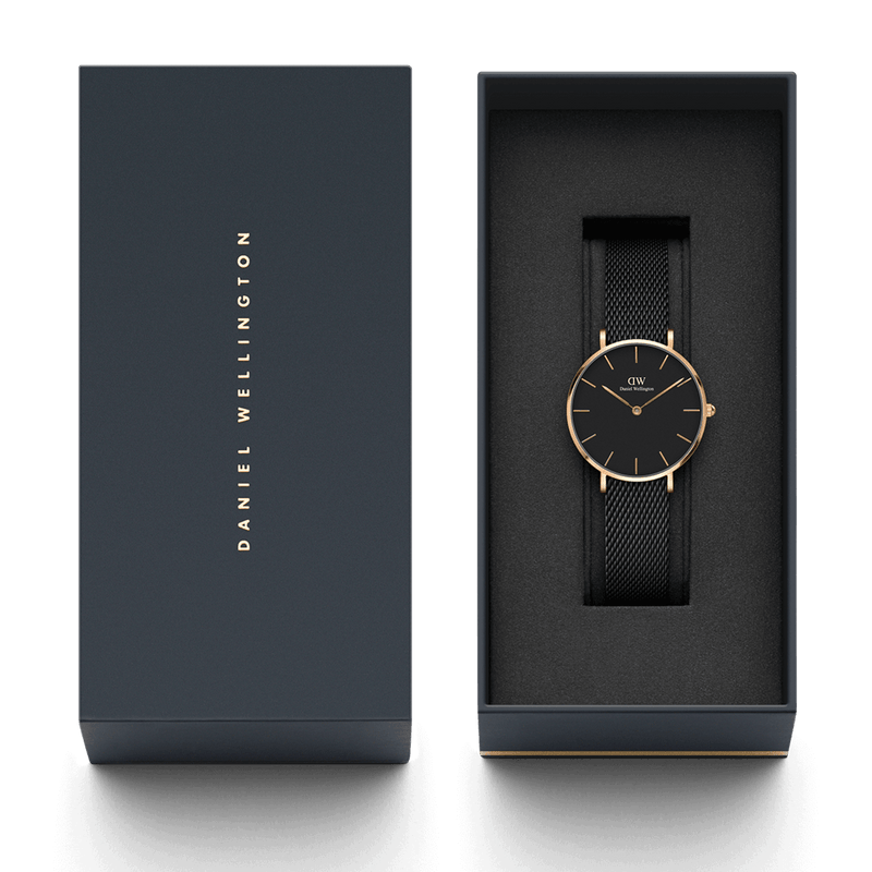 Daniel Wellington Petite 32 Ashfield Rose Gold and Black Watch