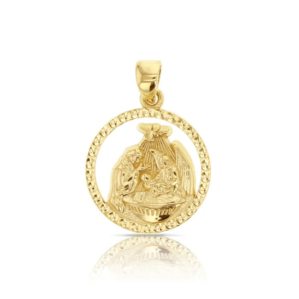 9ct Yellow Gold Baptism pendant
