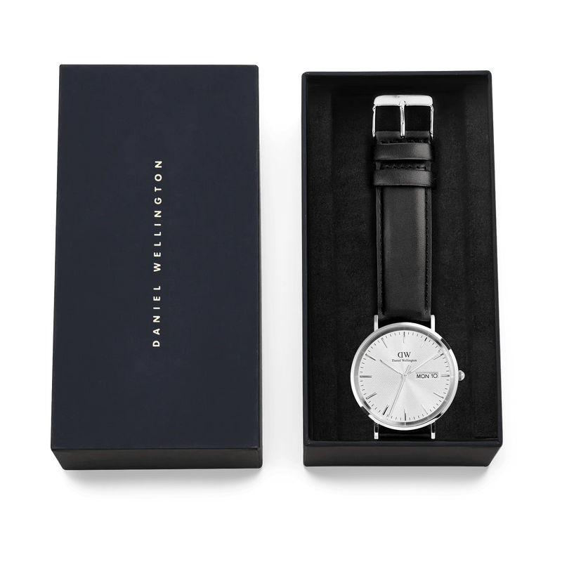 Daniel Wellington Classic Day Date 40 Sheffield White and Black Watch