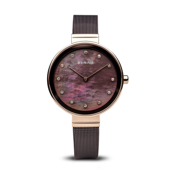 Bering Classic Rose Gold Mother of Pearl Watch