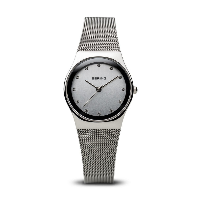 Bering Classic Polished Silver Milanese Mesh Watch