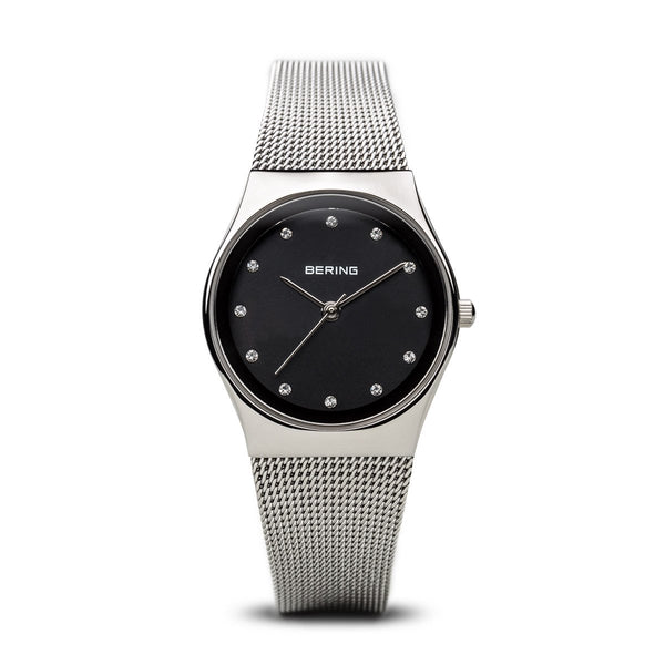 Bering Classic Polished Silver Milanese Mesh Watch