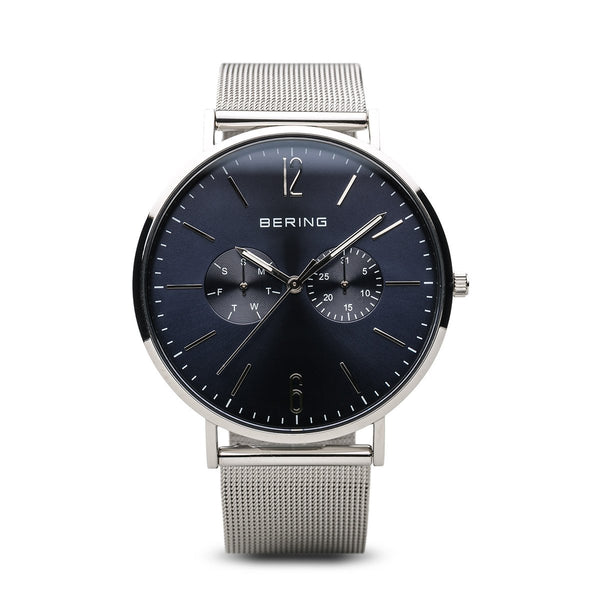 Bering Classic Polished Silver Watch