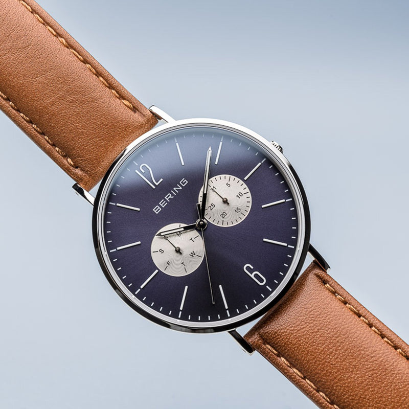 Bering Sale Polished Silver Watch