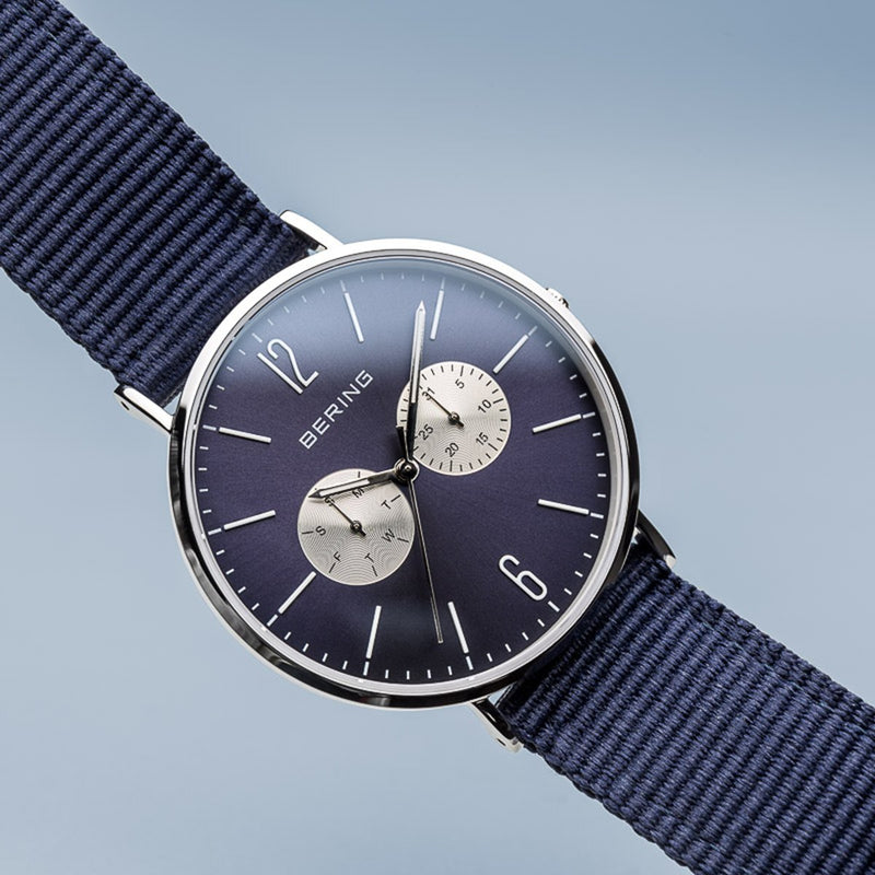 Bering Sale Polished Silver Watch