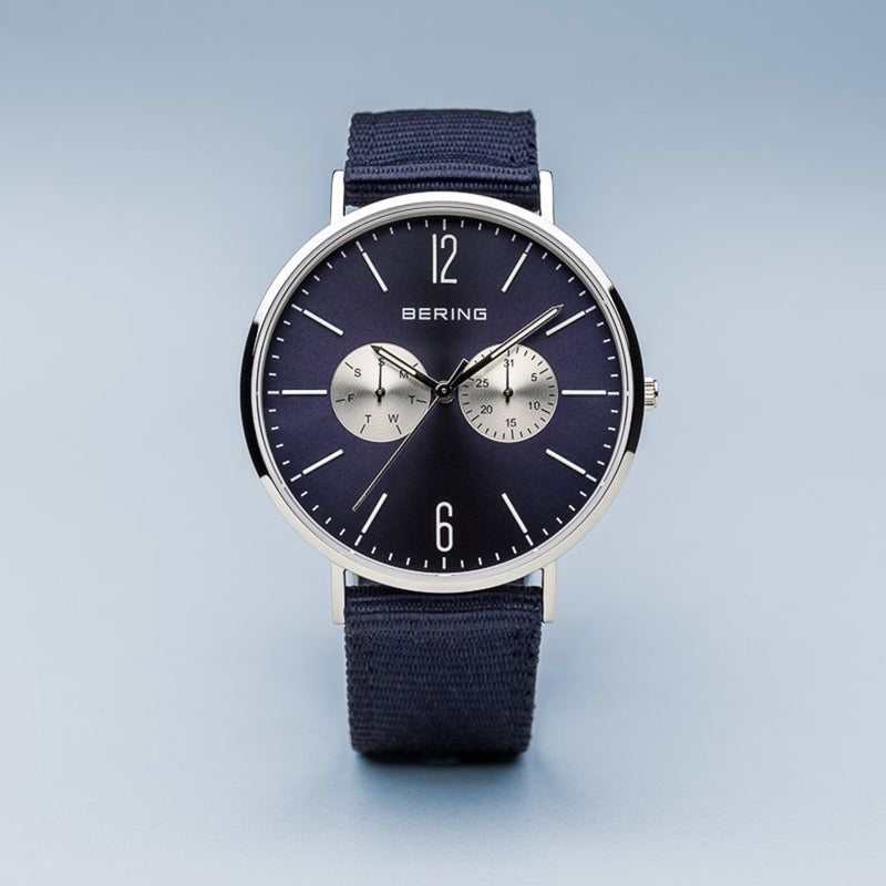 Bering Sale Polished Silver Watch