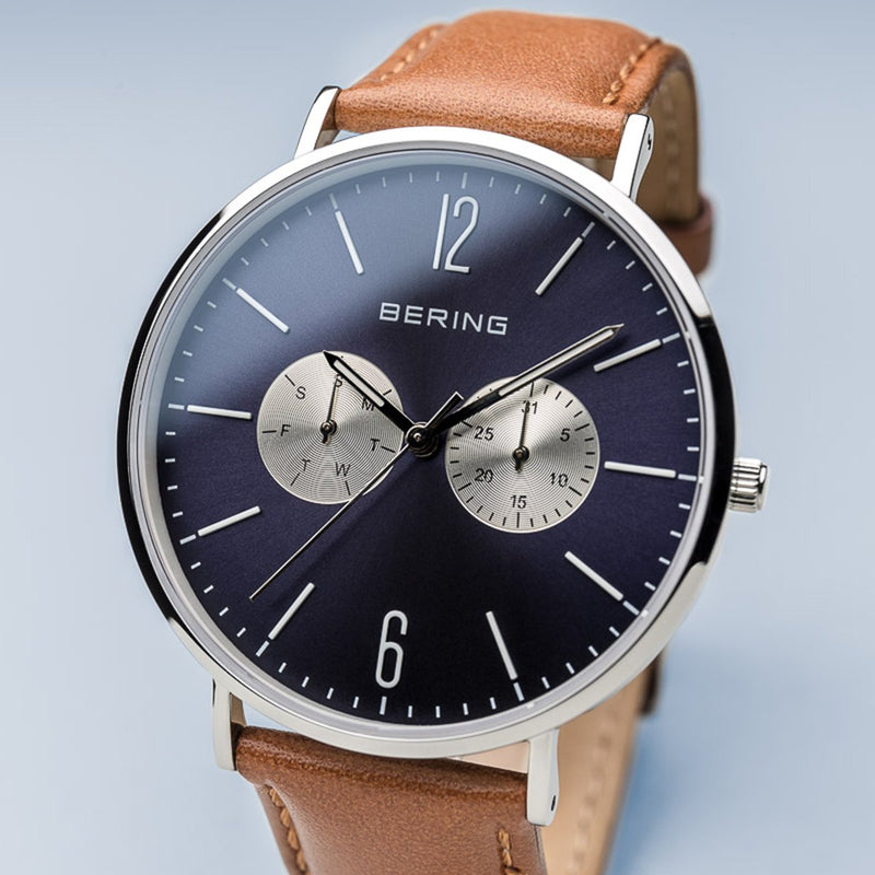 Bering Sale Polished Silver Watch