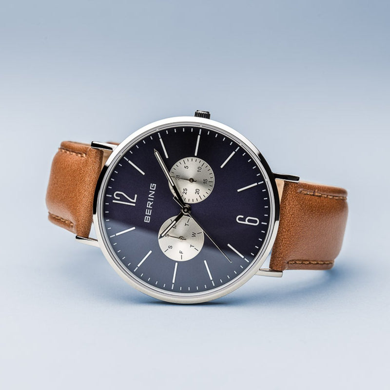 Bering Sale Polished Silver Watch