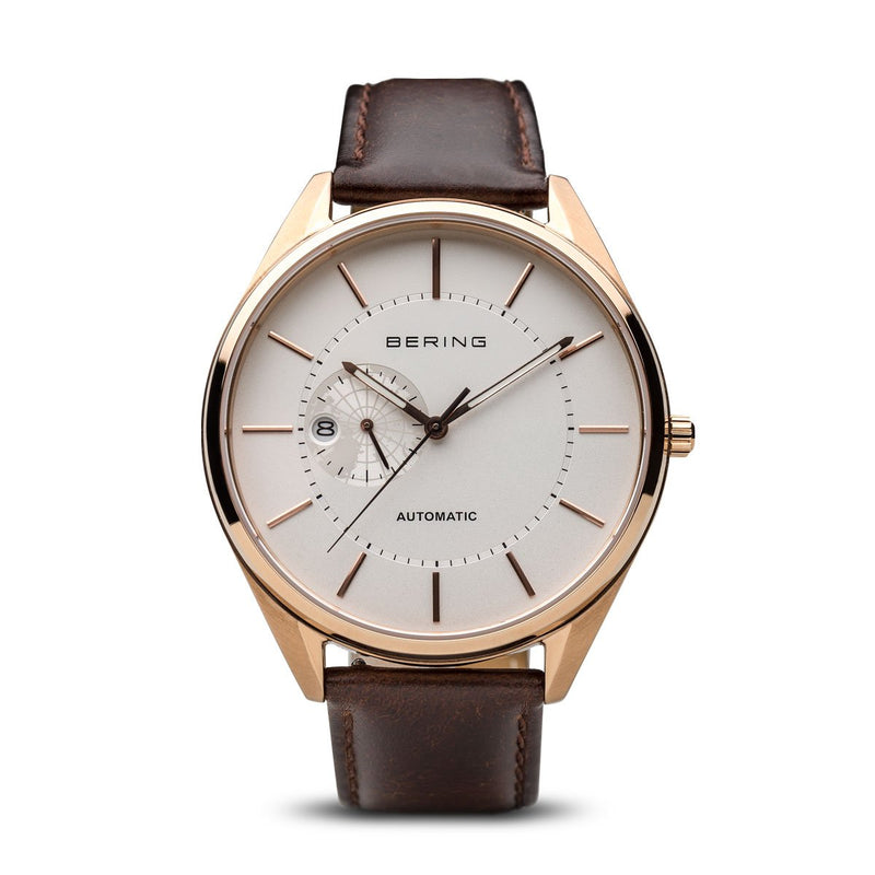 Bering Automatic Polished Rose Gold Watch